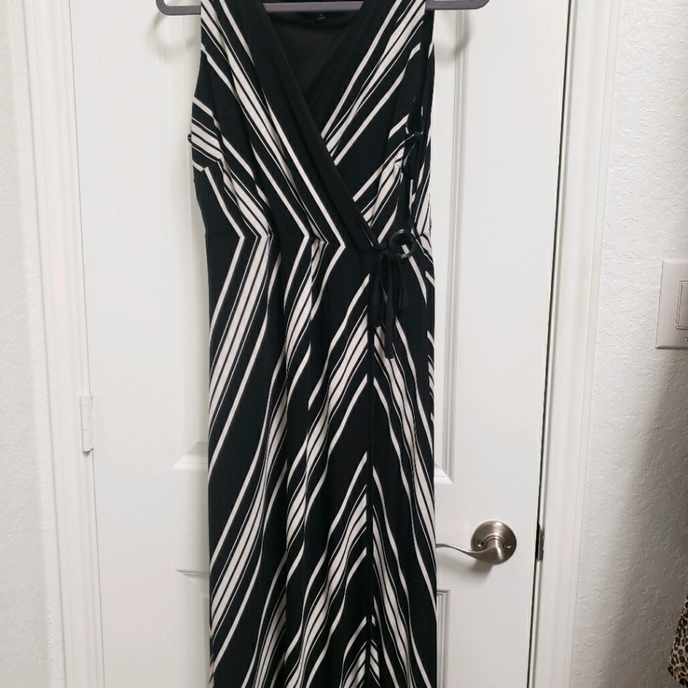 Black and White Maxi Dress